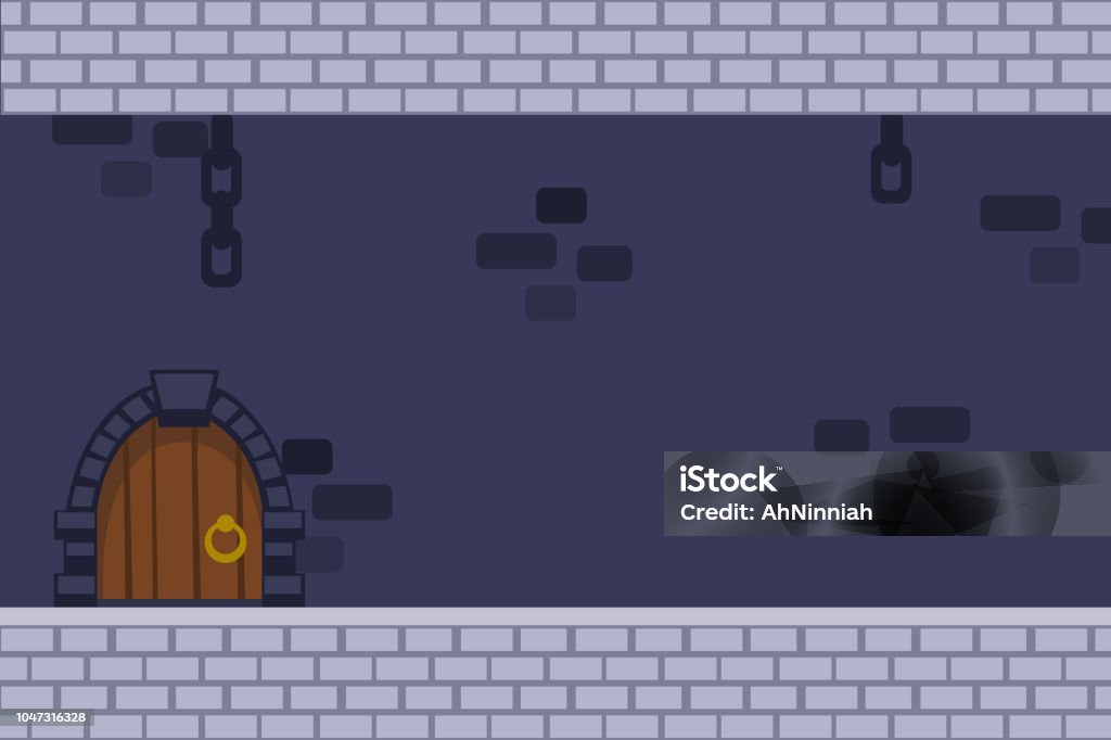 Ilustración de Dibujos Animados De Vector Castillo Oscuro Fondo Con Puerta Cadenas Colgantes Y Paredes De Ladrillo y más Vectores Libres de Derechos de Pared fortificada - iStock Ilustración de Dibujos Animados De Vector Castillo Oscuro Fondo Con Puerta Cadenas Colgantes Y Paredes De Ladrillo y más Vectores Libres de Derechos de Pared fortificada - iStock