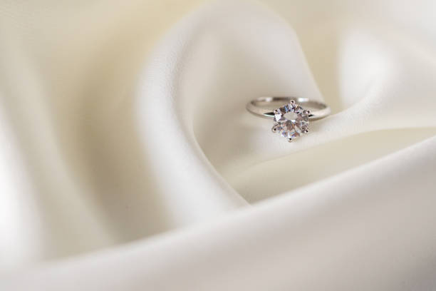 istock Jewelry wedding diamond ring close up 1047316836