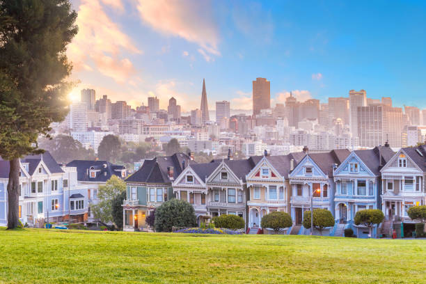 istock Famous Alamo Square in San Francisco, California 1047316868