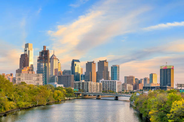 istock Beautiful Philadelphia skyline at night 1047316908