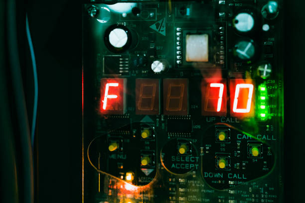 istock control monitor screen circuit of elevator system 1047319362