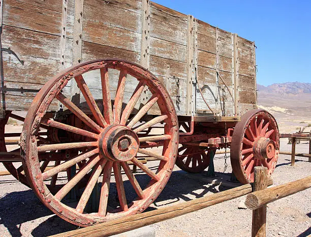 Photo of Old borax wagon in Death Valley, California