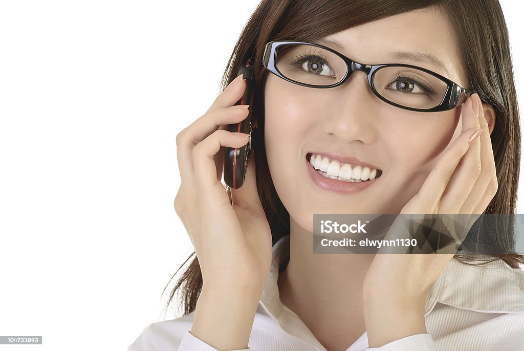 Asiatique Femme d'affaires avec téléphone portable - Photo de Adulte libre de droits