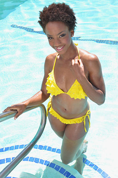 istock Sexy Woman in Yellow Bikini 104734963