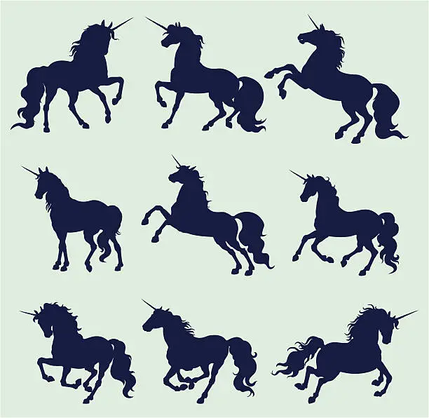 Vector illustration of unicorn