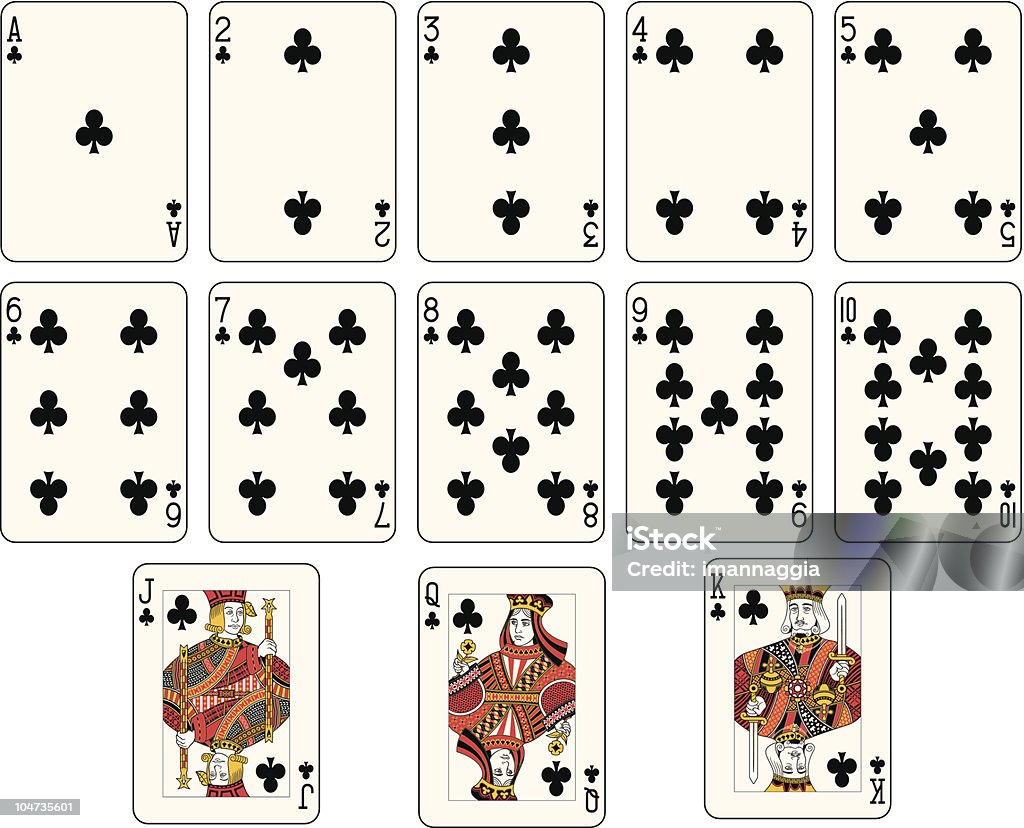 Suite Club - clipart vectoriel de Reine - Figure de carte à jouer libre de droits