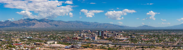 istock Tucson Aerial Skyline View Panorama 1047357458