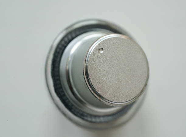 istock Volume button, sound control,  metal steel 1047364152