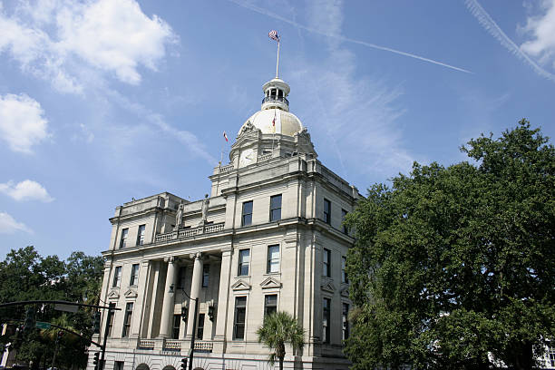 istock City Hall - Savannah Georgia 104736601