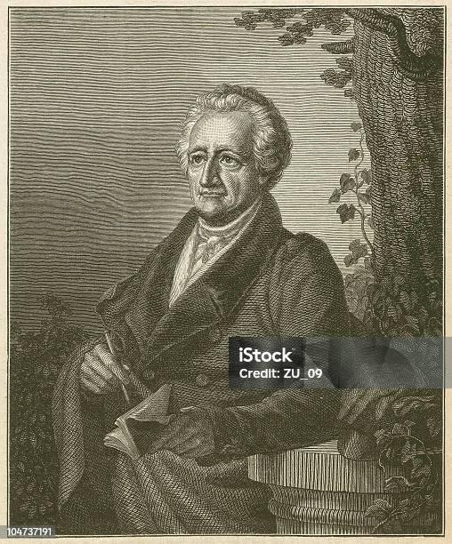 Johann Wolfgang Von Goethe 17491832 Stock Vektor Art und mehr Bilder von Alter Erwachsener - Alter Erwachsener, Asiatischer Holzschnitt, Deutsche Kultur