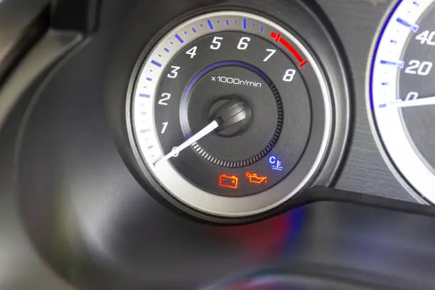 Car Status Display show battery warning light in-car dashboard