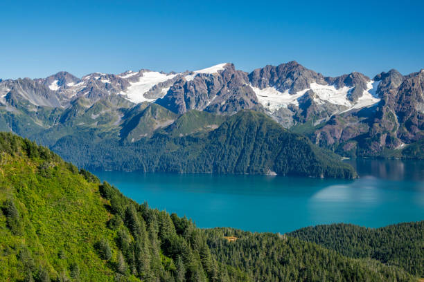 Ressurection bay and surrounding mountains, Seward, Alaska
