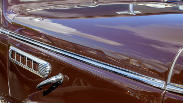istock Fragment of an old retro car 1047398226