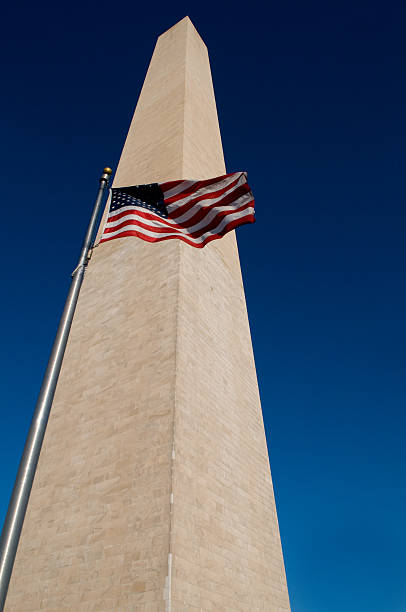 istock American Flag and Washington Monument 104739832