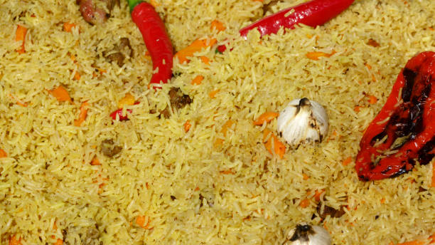 istock Food background of pilaf 1047398624