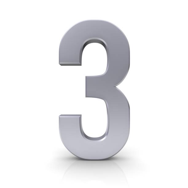 istock number 3 three 3d sign silver symbol icon isolated symbol third place icon 1047401322