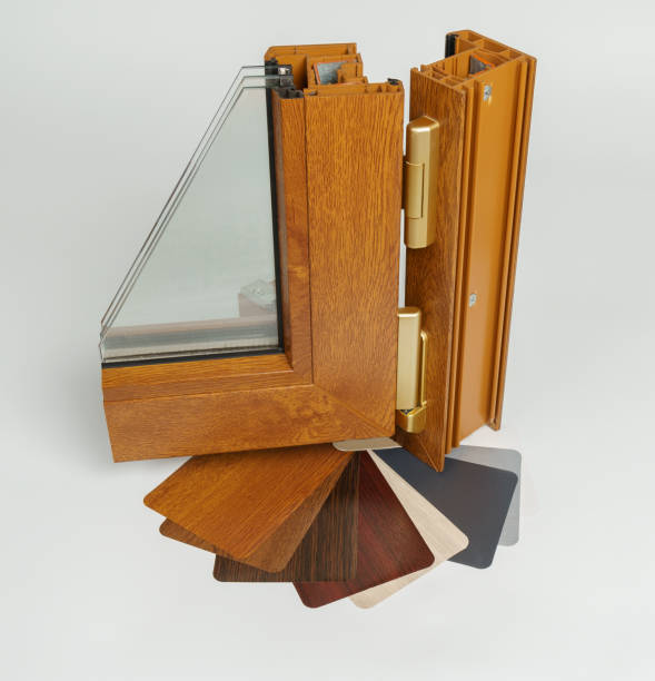 istock Pvc profile windows with triple glazing 1047410074