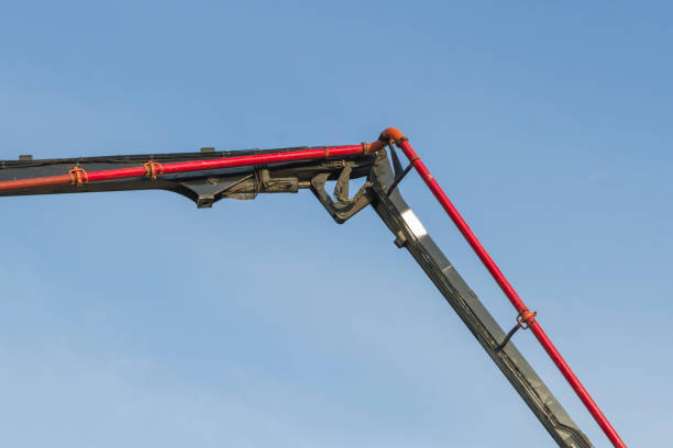 istock Joint of concrete pump arm 1047419192