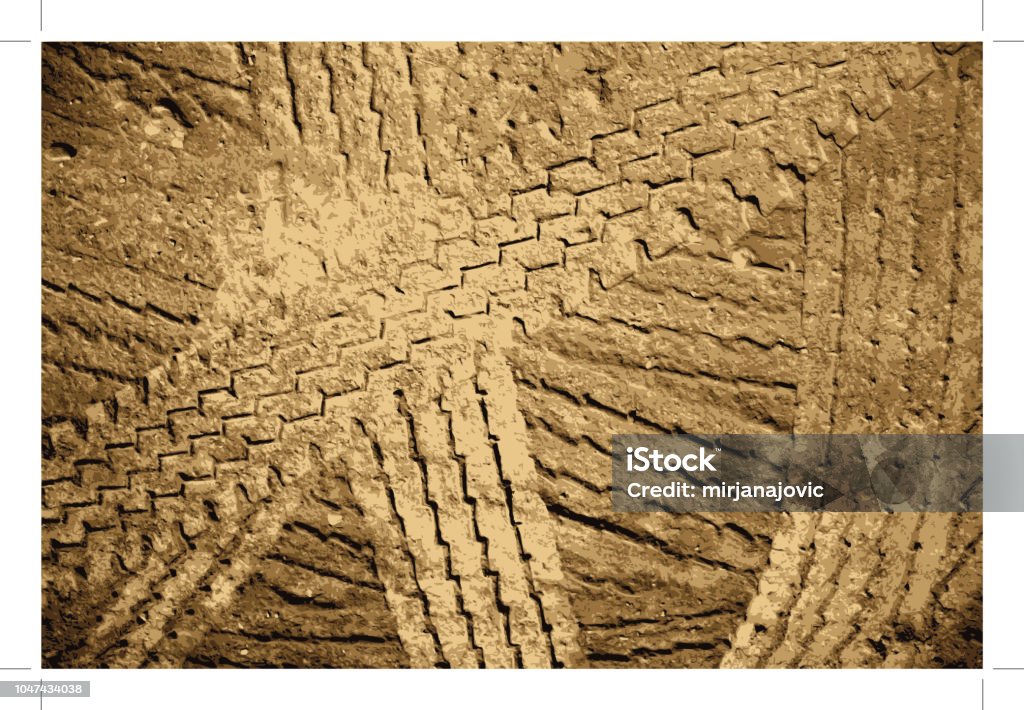 tracks background Mud stock vector