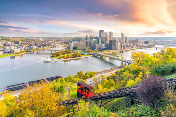 istock Downtown skyline of Pittsburgh, Pennsylvania at sunset 1047440042