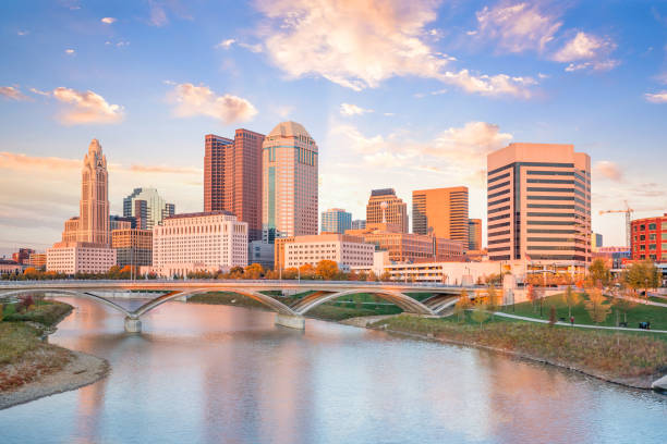 istock View of downtown Columbus Ohio Skyline at Sunset 1047440122