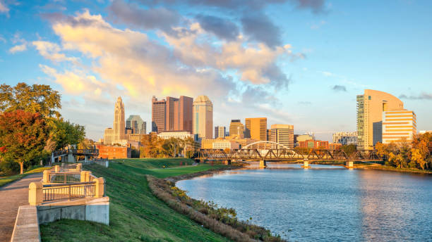istock View of downtown Columbus Ohio Skyline at Sunset 1047440136