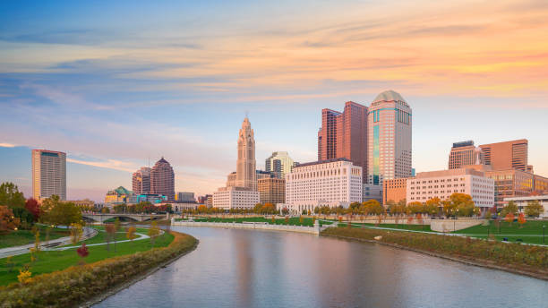 istock View of downtown Columbus Ohio Skyline at Sunset 1047440168