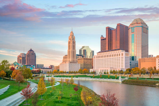 istock View of downtown Columbus Ohio Skyline at Sunset 1047440178