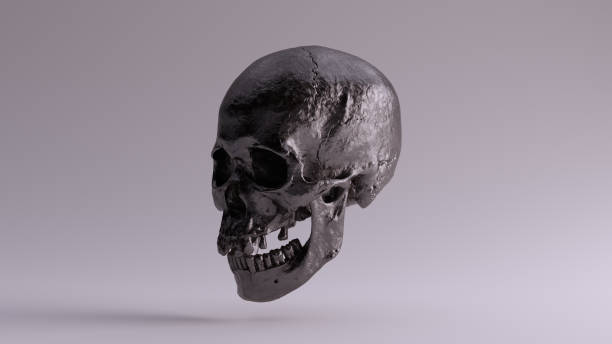 istock Iron Skull with Jaw Closed 3Q Left 1047443088