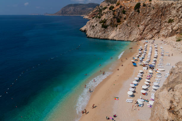 istock Beach View with Turquoise Sea 1047448616