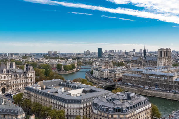istock Paris, view of the city hall 1047448986