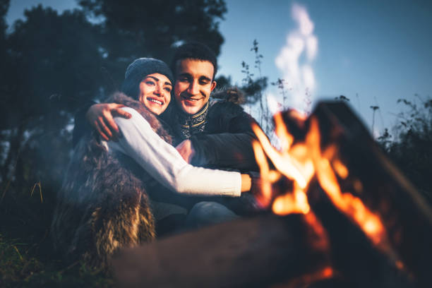 istock Pretty young couple relaxing outdoor 1047449572