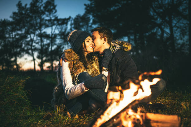 istock Pretty young couple relaxing outdoor 1047449602