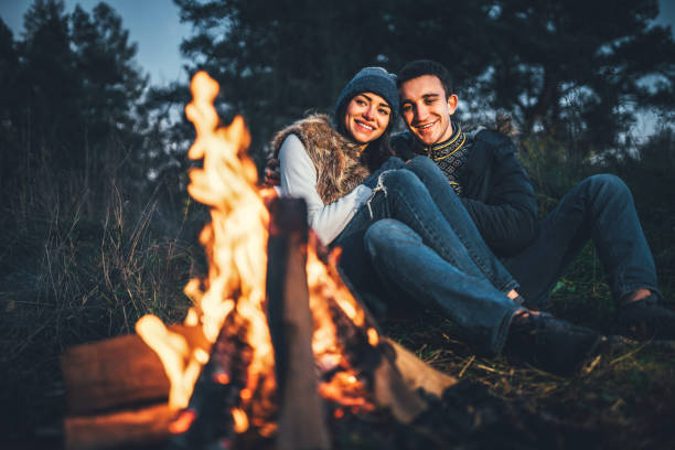 istock Pretty young couple relaxing outdoor 1047449684