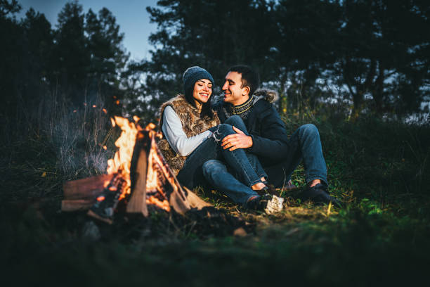 istock Pretty young couple relaxing outdoor 1047449704