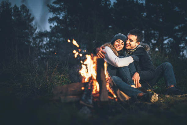istock Pretty young couple relaxing outdoor 1047449720