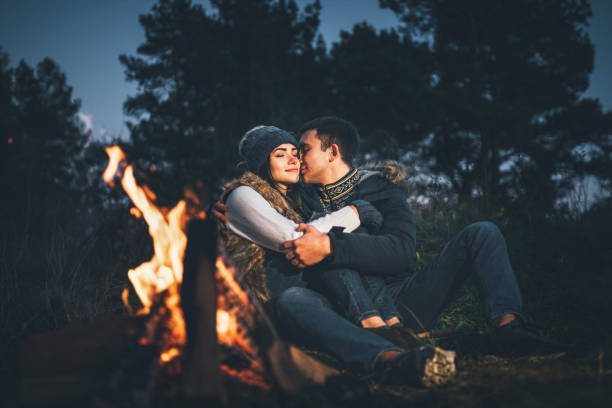 istock Pretty young couple relaxing outdoor 1047449744