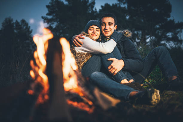 istock Pretty young couple relaxing outdoor 1047449766