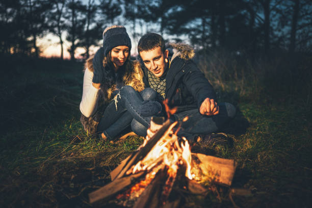 istock Pretty young couple relaxing outdoor 1047449858