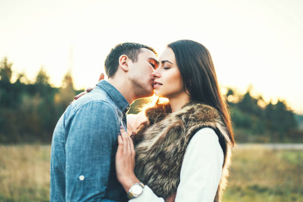 istock Pretty young couple relaxing outdoor 1047452650