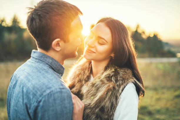 istock Pretty young couple relaxing outdoor 1047456242