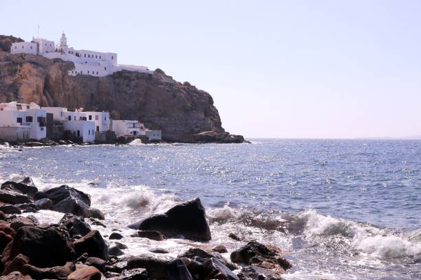 Greek island, travel destonation, Church, Greece, Mandraki Harbor, volcano, stones