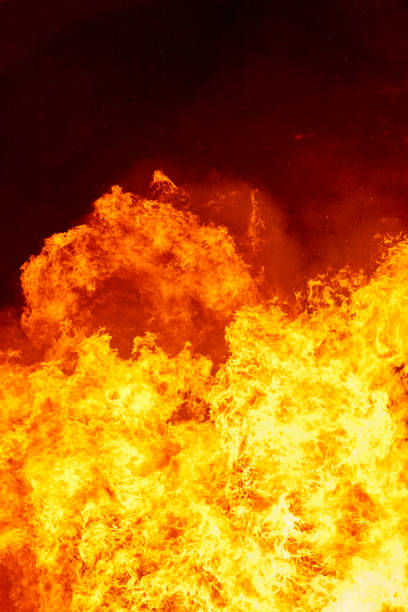 istock Fire flames detail. Fireman emergency. Carbon emission. Environment 1047460852