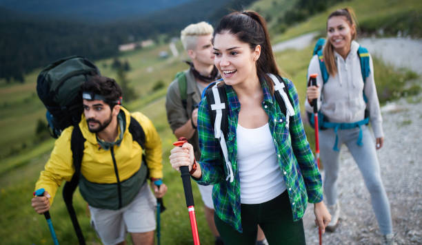 istock Trek Hiking Destination Experience Adventure Happy Lifestyle Concept 1047461002