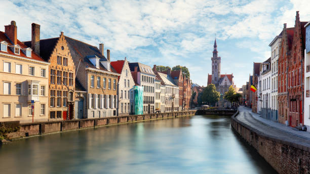 istock Canals of Bruges, Belgium at sunset 1047471192