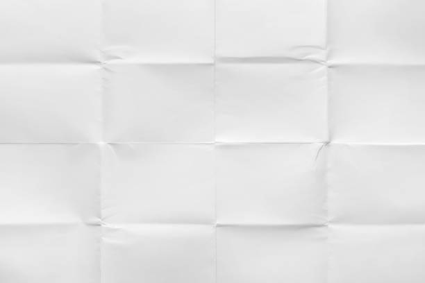 istock Blank surface, new paper sheet with creases 1047478790