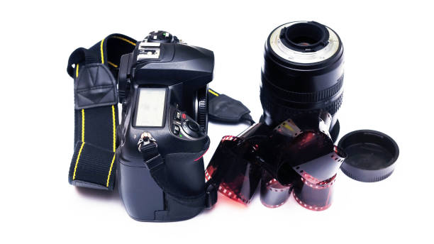 istock dslr camera with film 1047483290