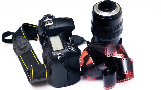 istock dslr camera with film 1047483334