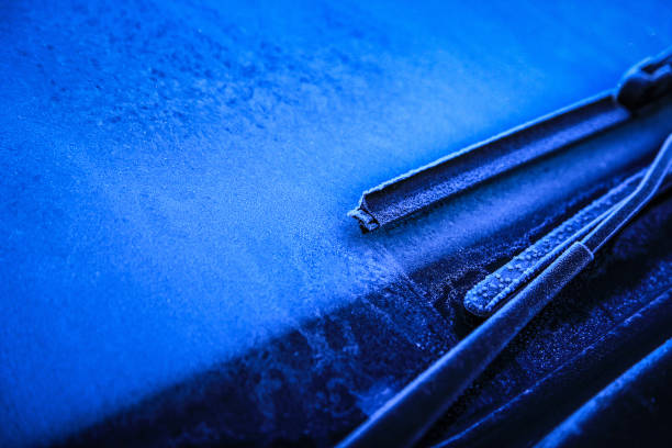 istock Frost car, Morning frost 1047489792