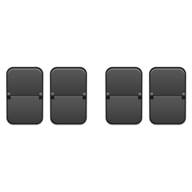 istock Soccer, football mechanical scoreboard on white. Vector. 1047502362